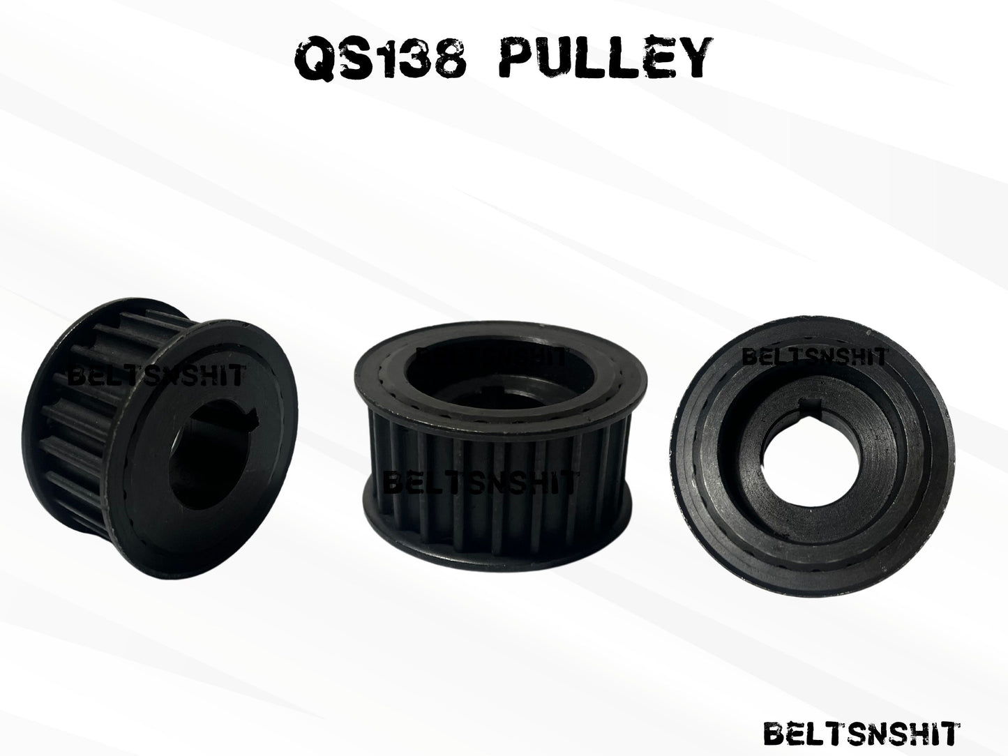 QS138 Keyway Shaft Motor Belt Pulley