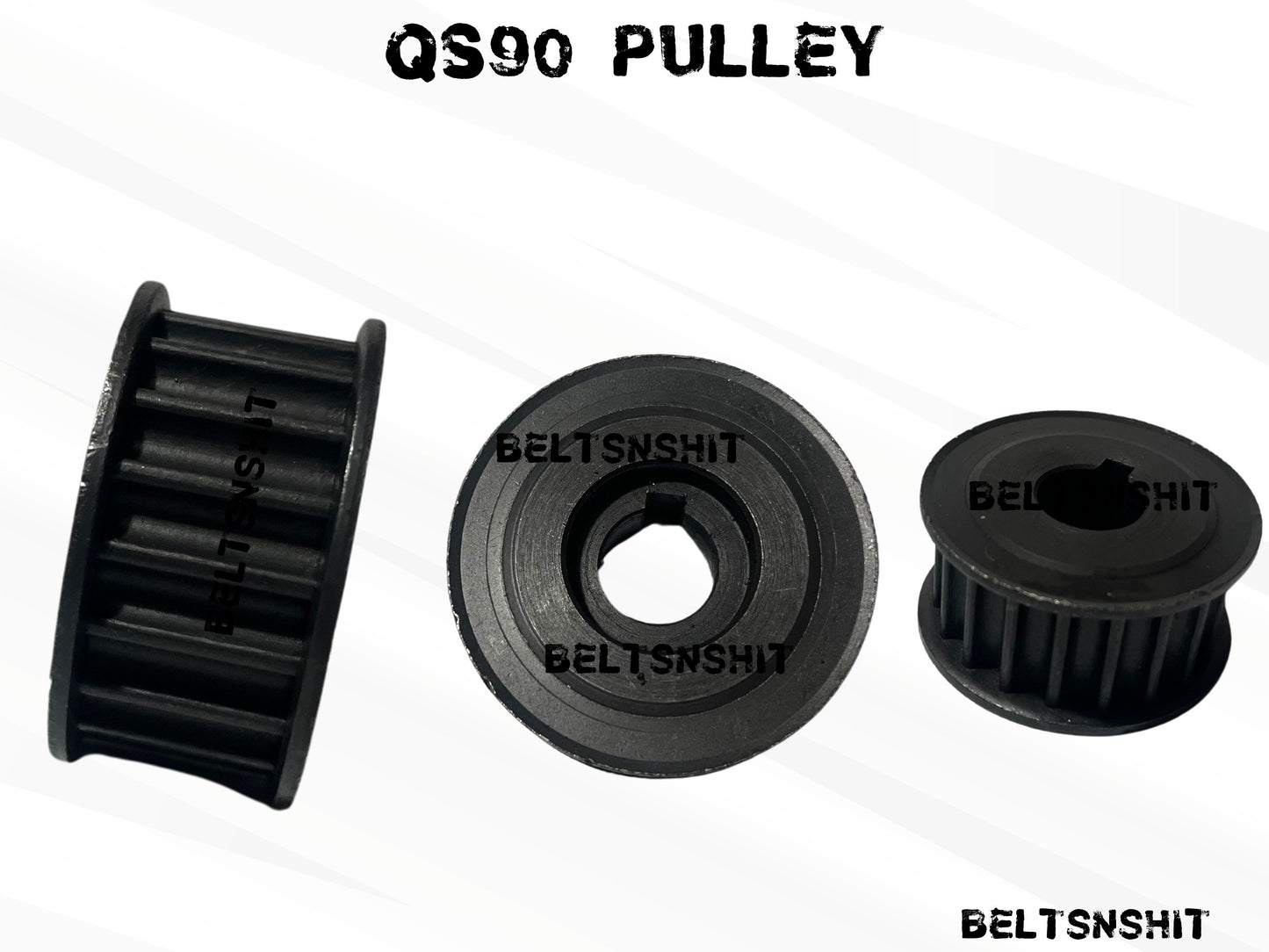 QS90 Keyway Shaft Motor Belt Pulley 19T