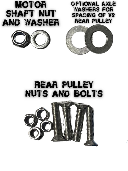 Extremely Overkill Razor Bike Belt Drive Conversion Kit v2: Over 17KW Capable