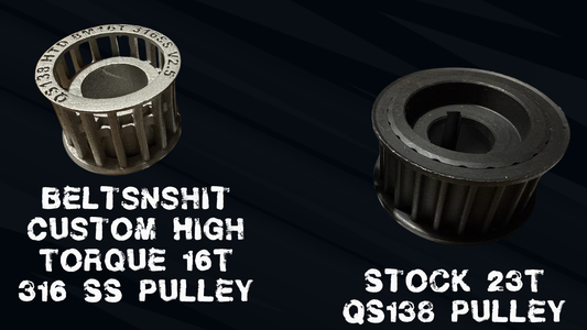 QS138 Keyway Shaft Motor Belt Pulley