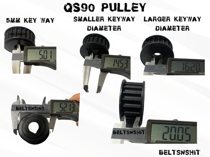 QS90 Keyway Shaft Motor Belt Pulley